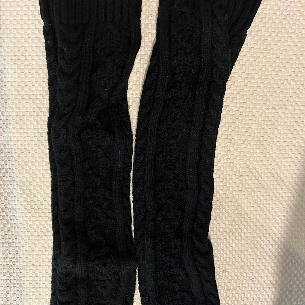 Black dance legwarmers